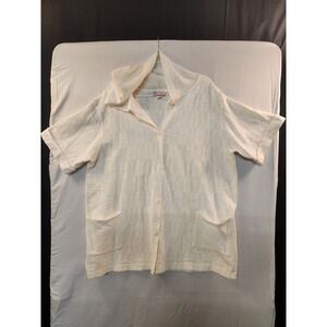Pacific Beach Women's Ivory Crochet Knit‎ Beach Cover Up w/ Hood Size 2X Swim